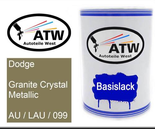 Dodge, Granite Crystal Metallic, AU / LAU / 099: 500ml Lackdose, von ATW Autoteile West.